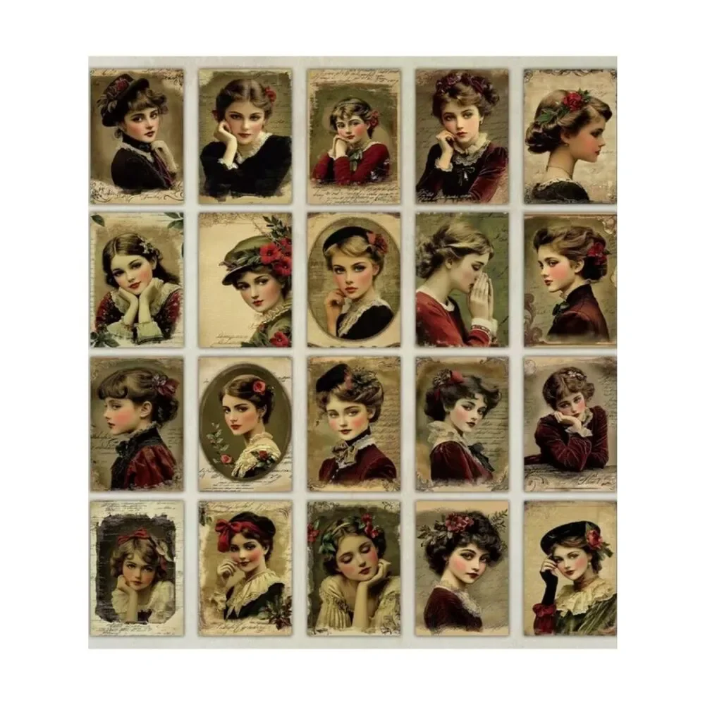 NWT 20 Vintage Victorian Ephemera Postcard Pack Double Sided Journal Paper Craft